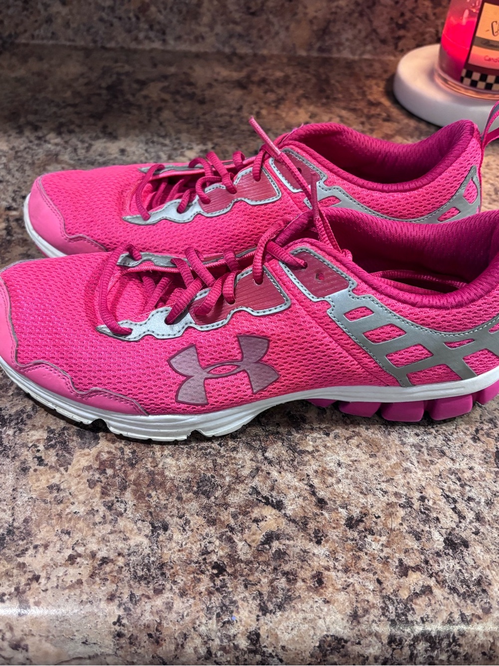 Under Armour Women's Hot Pink Lightweight Training Shoes